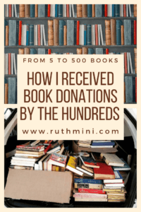 How I received book donations by the hundreds